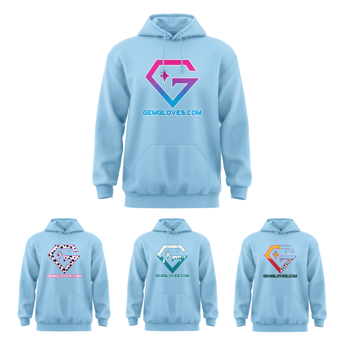 Gem Gloves Element Fleece Hoodie - Aqua – Specs Overview | Smash It Sports | pro, pocket