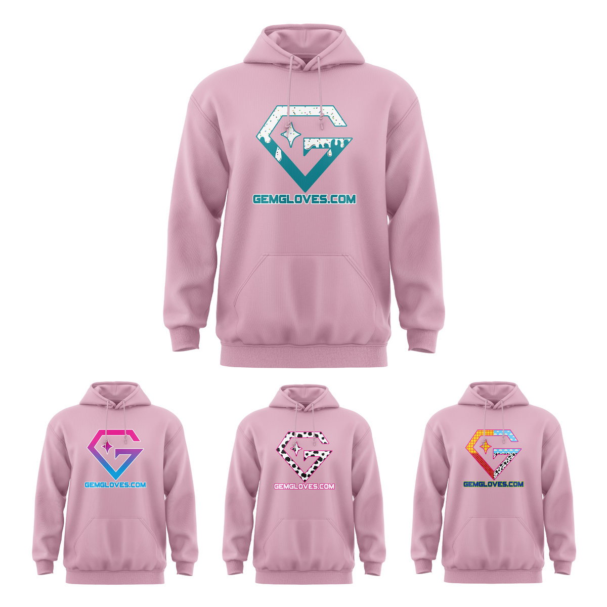 Gem Gloves Element Fleece Hoodie - Pink – Specs Overview | Smash It Sports | pro, pocket