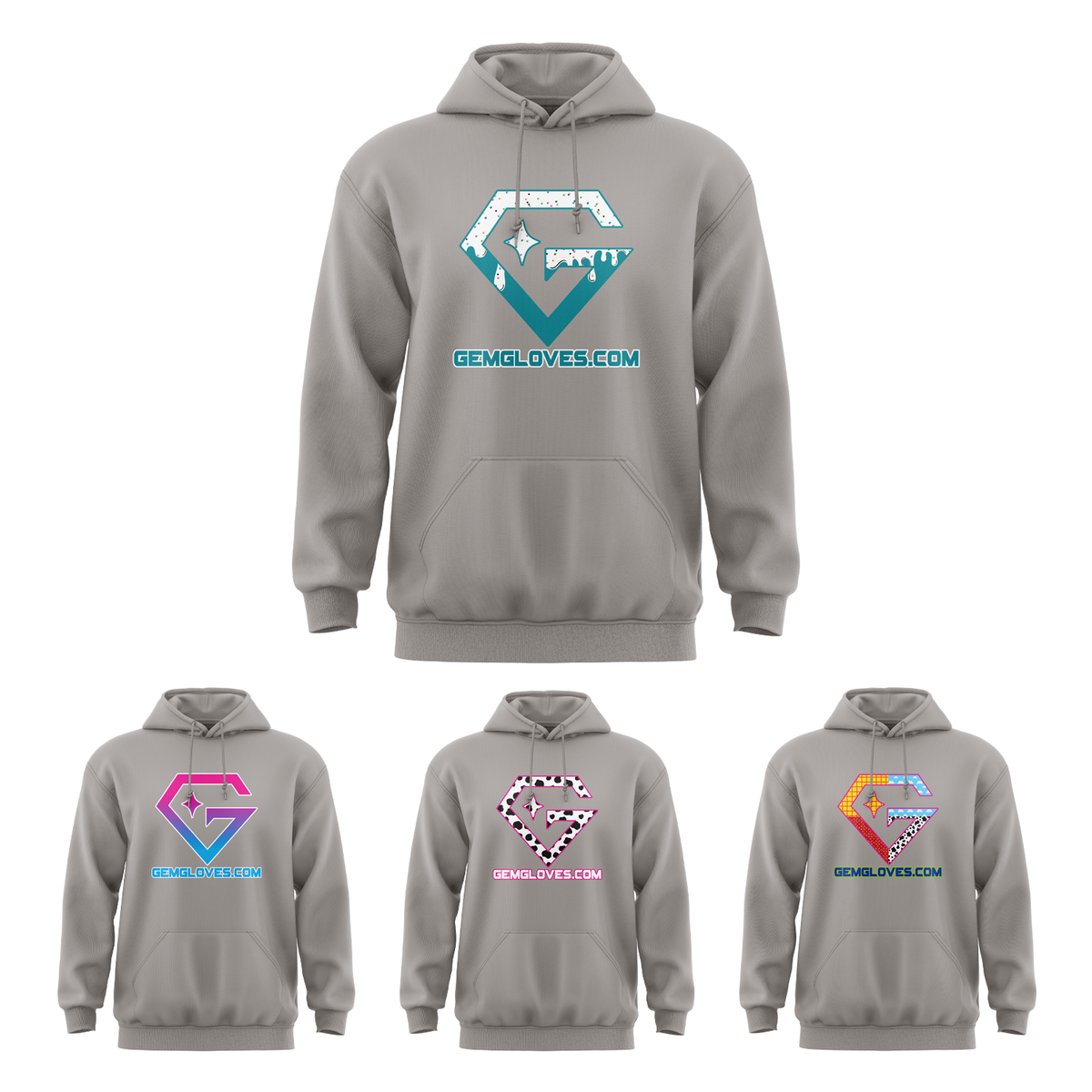 Gem Gloves Element Fleece Hoodie - Smoke – Specs Overview | Smash It Sports | pro, pocket