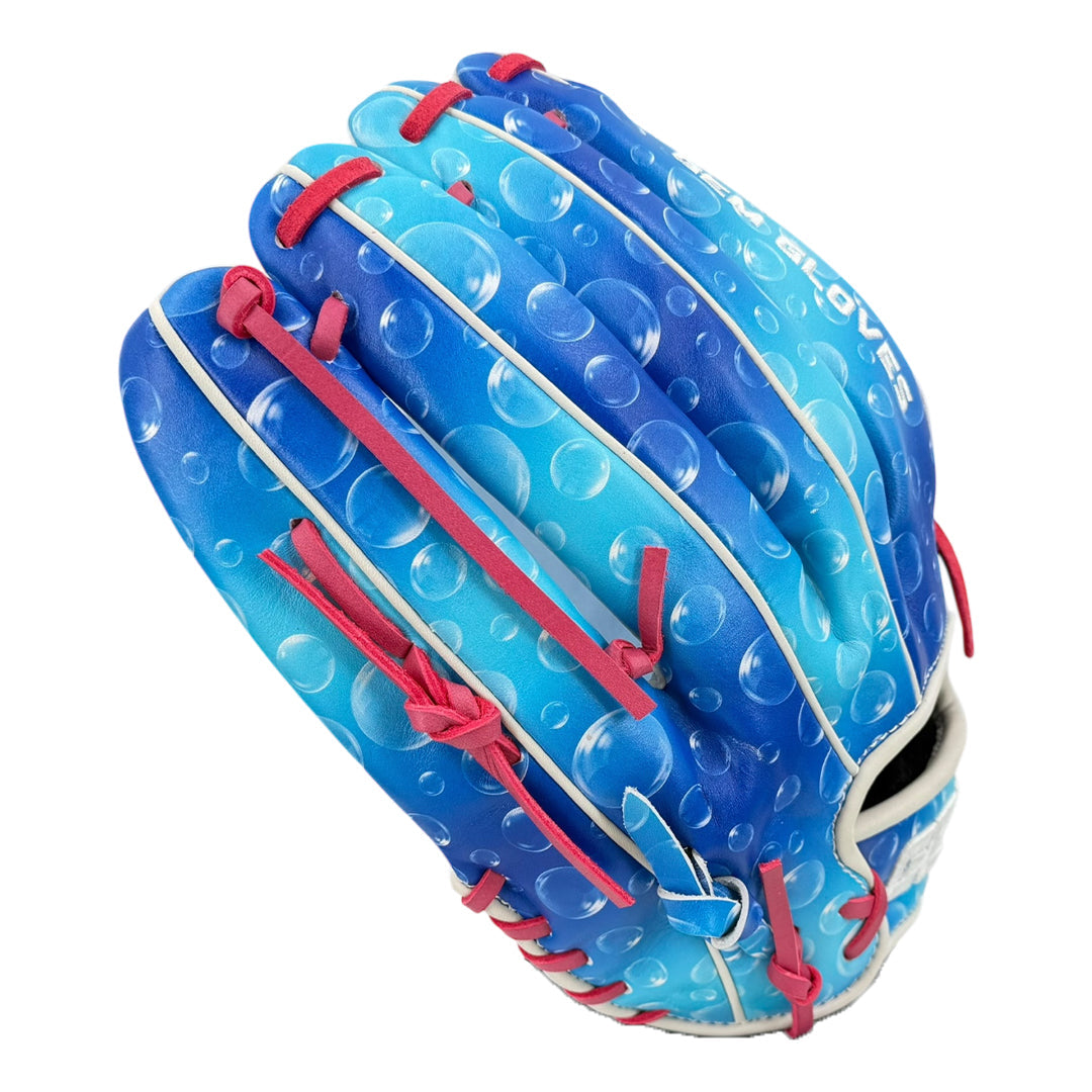 Gem Gloves Softball Fielding Glove - GEM089 - Tuna Bubbles – Product View | Smash It Sports | leather, kip, pro