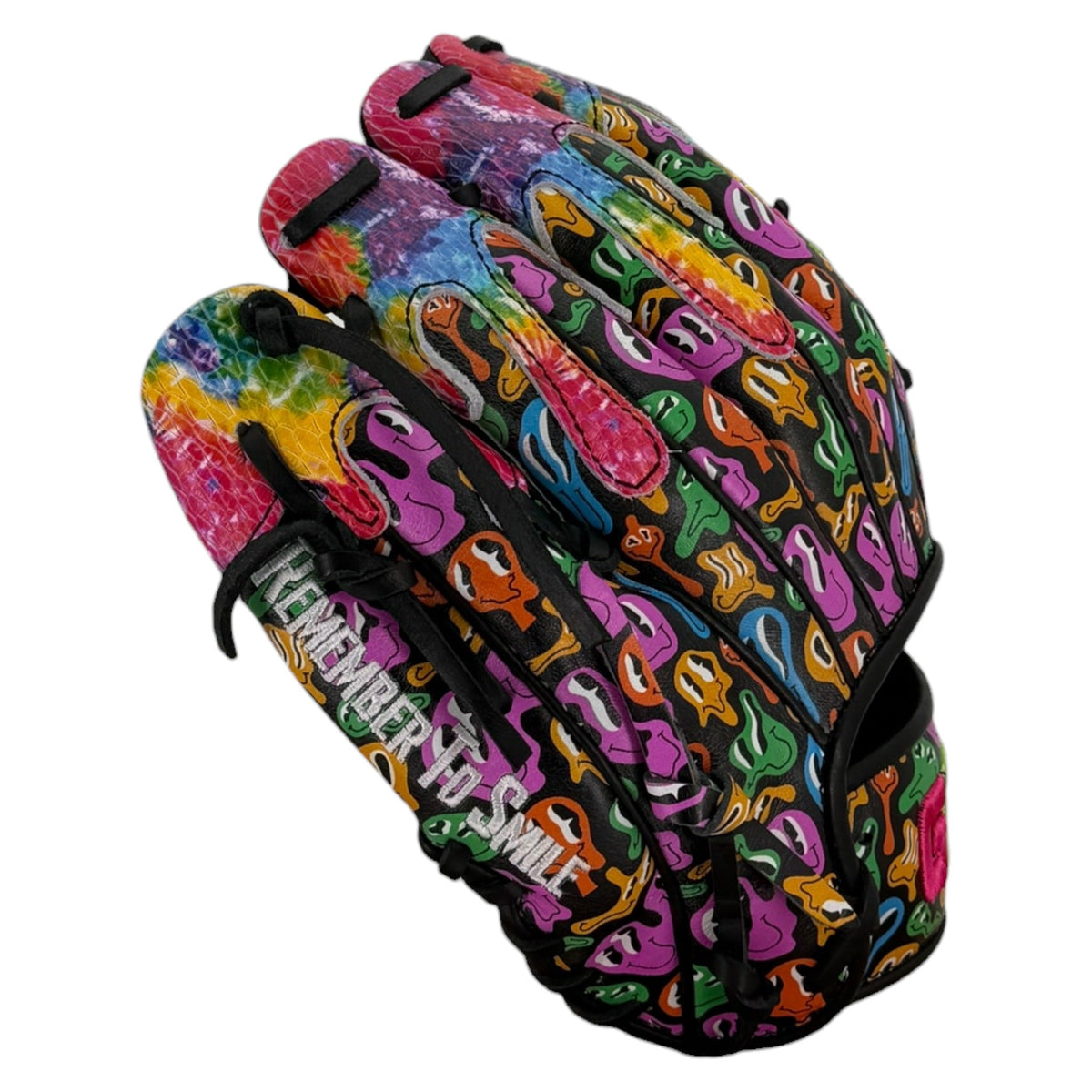 Gem Gloves Baseball Fielding Glove - GEM106 Smiley Drip – Product View | Smash It Sports | leather, kip, pro
