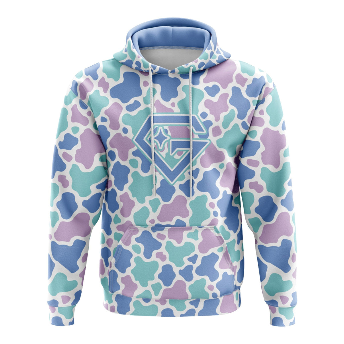Gem Gloves Fleece Hoodie - Cotton Candy Duck Camo