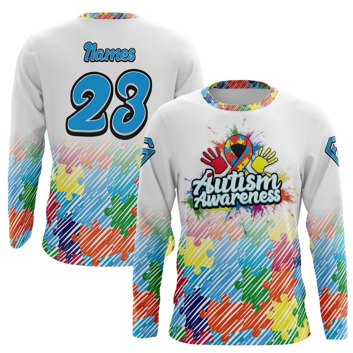 2026 Gem Gloves Autism Awareness Long Sleeve Jersey (Customized Buy-In) – Product View | Smash It Sports | pro
