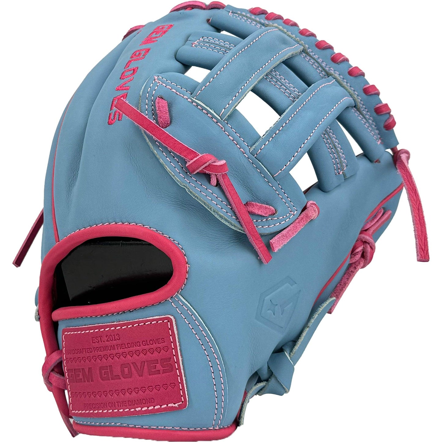 Gem Gloves Baseball Fielding Glove - GEM026 Cotton Candy – Product View | Smash It Sports | leather, kip, pro