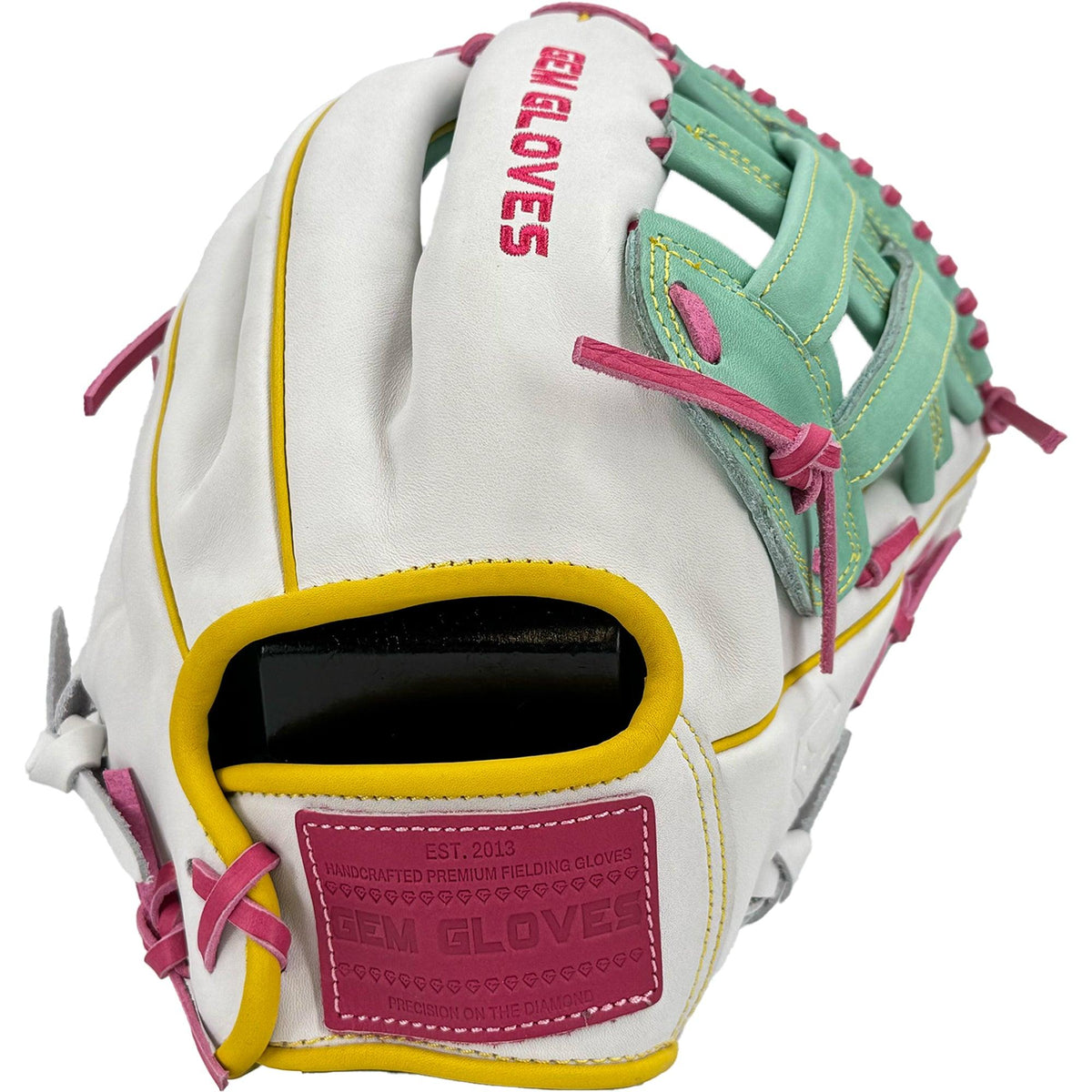 Gem Gloves Baseball Fielding Glove - GEM052 West Coast Drip – Product View | Smash It Sports | leather, kip, pro