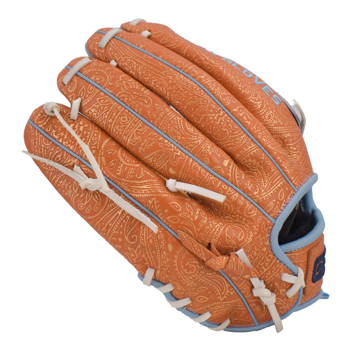 Gem Gloves Softball Fielding Glove - GEM004 Paisley – Product View | Smash It Sports | leather, kip, pro