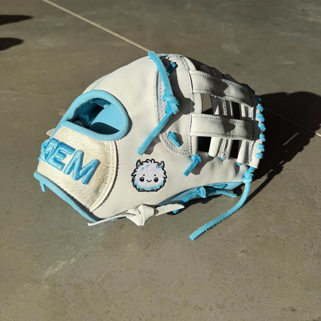 Gem Gloves Baseball Fielding Glove - GEM083 Yeti – Product View | Smash It Sports | leather, kip, pro