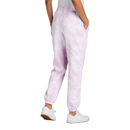 Women's Cloud Tie-Dye Premium Sweatpant - Gem Gloves Logo