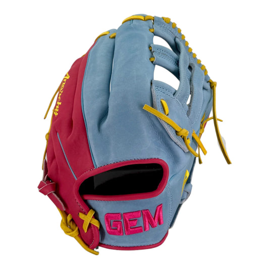 Anarchy x Gem Gloves Softball Fielding Glove - GEM130 Electric Lemonade