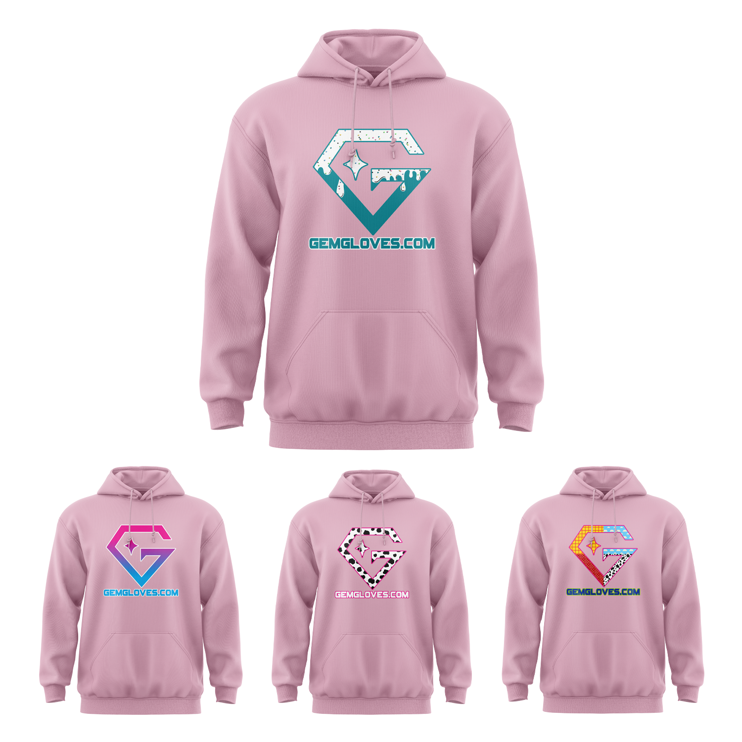 Gem Gloves Element Fleece Hoodie - Pink – Specs Overview | Smash It Sports | pro, pocket