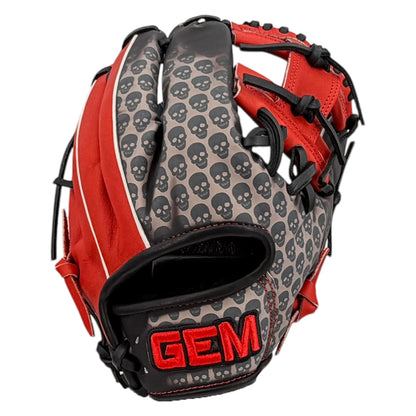 Gem Gloves Baseball Fielding Glove - GEM085 Shadow Skulls