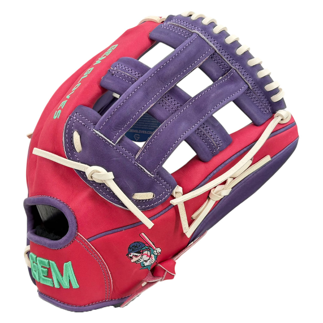 Gem Gloves Softball Fielding Glove - GEM088 - Tuna Pink