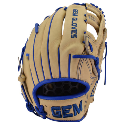 Gem Gloves Flawless Collection Japanese Kip Leather Softball Fielding Glove - GEM187 Royal Flush