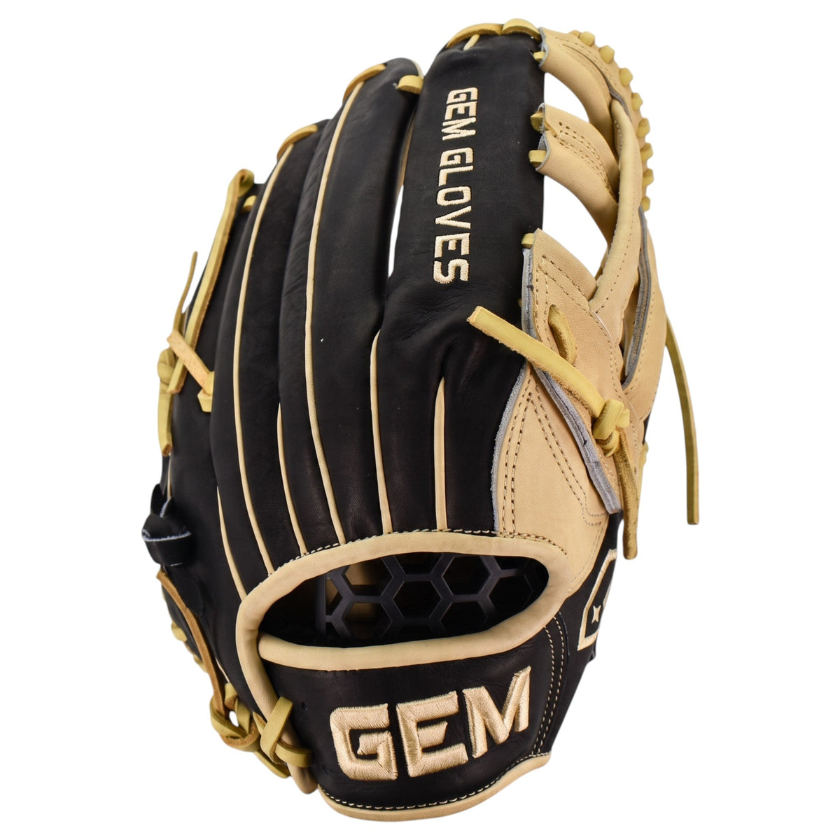 Gem Gloves Flawless Collection Japanese Kip Leather Softball Fielding Glove - GEM188 Black Label