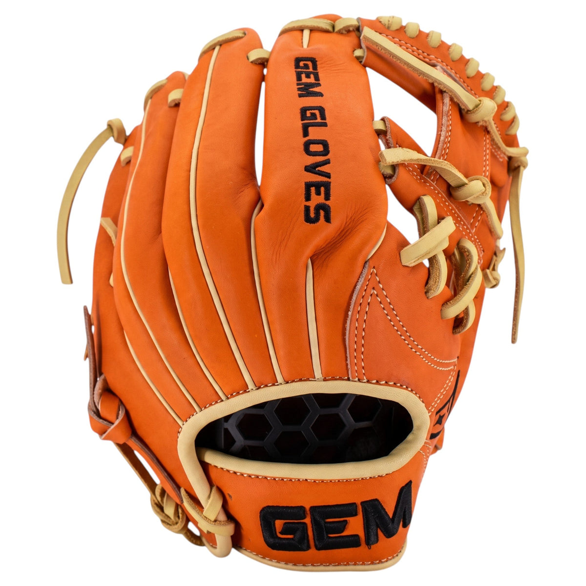 Gem Gloves Flawless Collection Japanese Kip Leather Baseball Fielding Glove - GEM189 Tangerine Dream
