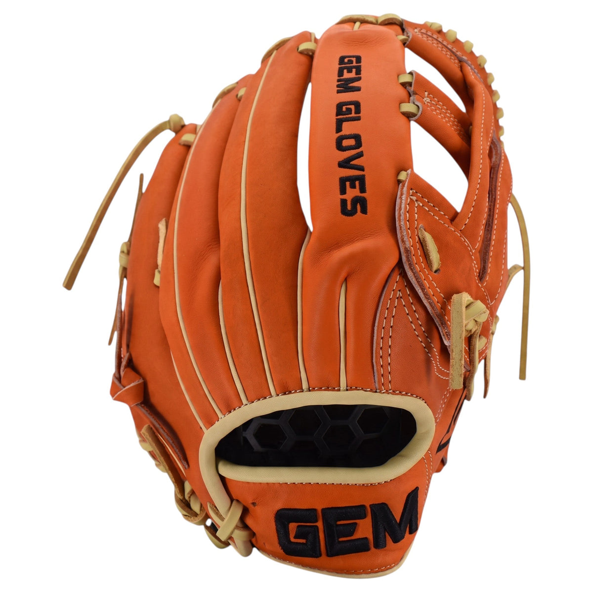 Gem Gloves Flawless Collection Japanese Kip Leather Softball Fielding Glove - GEM189 Tangerine Dream