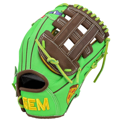 Gem Gloves Softball Fielding Glove - GEM090 Pizza Party