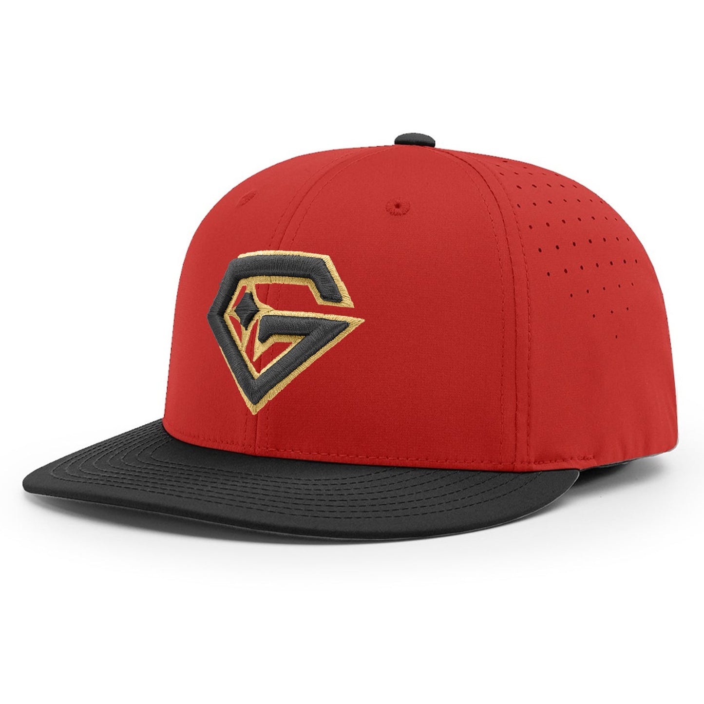 Gem Gloves PTS30 Hat - Red/Black/Gold – Product View | Smash It Sports | pro