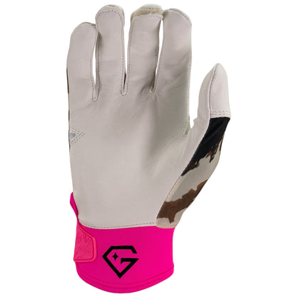 Gem Glove Opalite Batting Glove - Cow Print