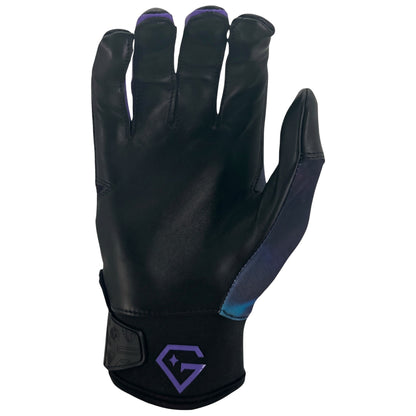 Gem Glove Opalite Batting Glove - Purple/Teal Tie Dye