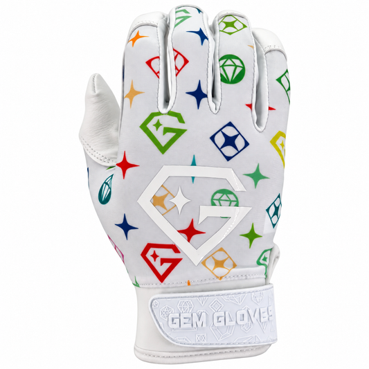 Gem Glove Opalite Batting Glove - Rainbow Lux