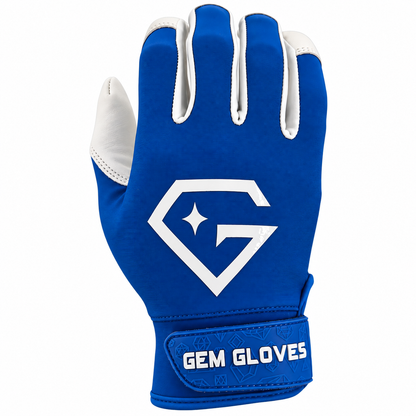 Gem Glove Opalite Batting Glove - Royal/White
