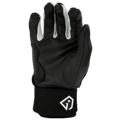 Gem Glove Prospector Long Cuff Batting Glove - Black/White