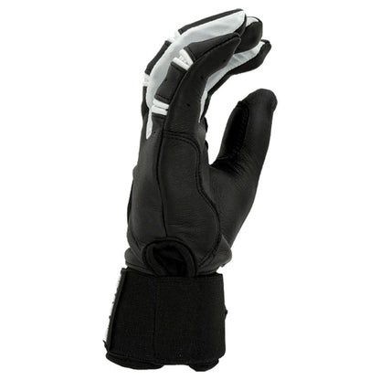 Gem Glove Prospector Long Cuff Batting Glove - Black/White