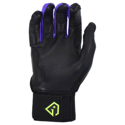Gem Glove Prospector Long Cuff Batting Glove - Black/Purple/Green