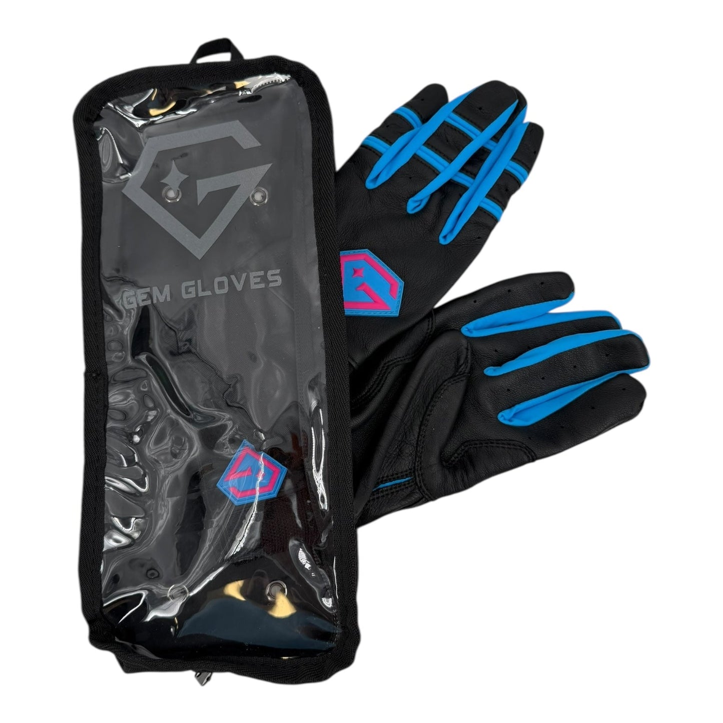 Gem Glove Prospector Long Cuff Batting Glove - Black/Vice