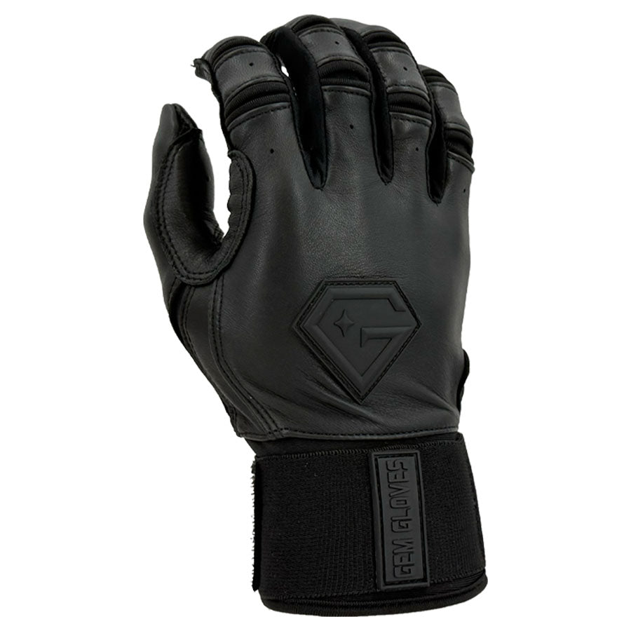 Gem Glove Prospector Long Cuff Batting Glove - Blackout