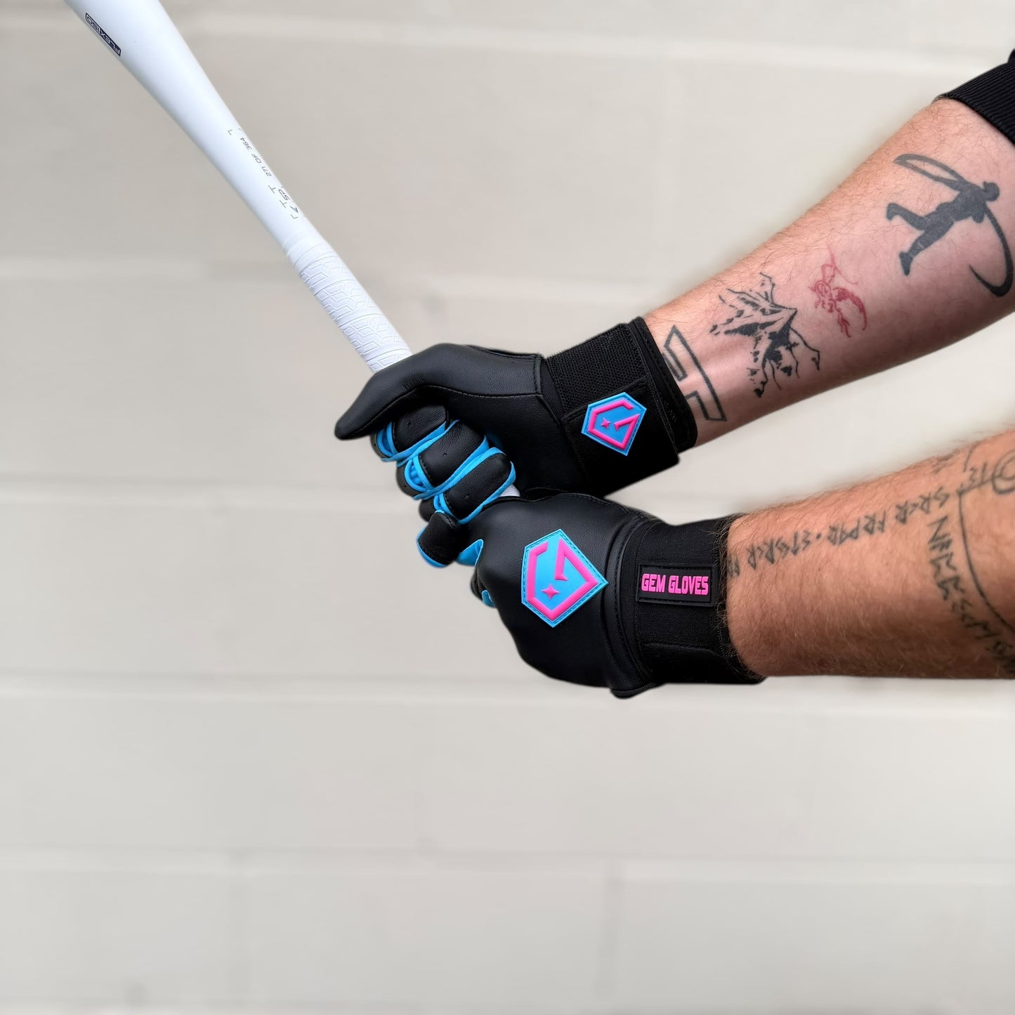 Gem Glove Prospector Long Cuff Batting Glove - Blackout