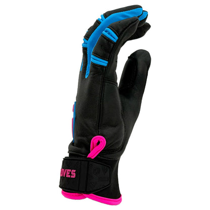 Gem Glove Prospector Short Cuff Batting Glove - Black/Vice