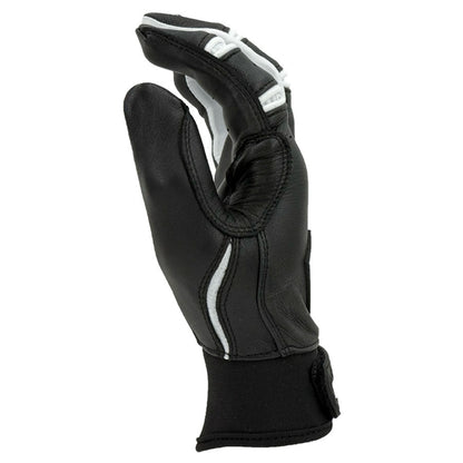 Gem Glove Prospector Short Cuff Batting Glove - Black/White