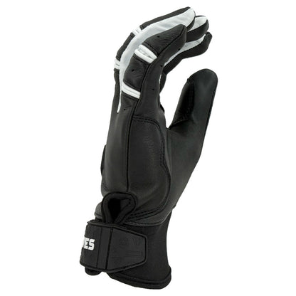Gem Glove Prospector Short Cuff Batting Glove - Black/White