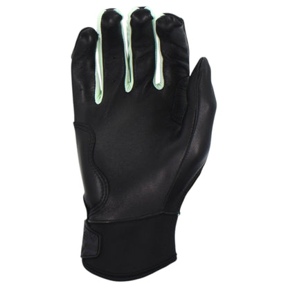 Gem Glove Prospector Short Cuff Batting Glove - Black/Pink/Mint