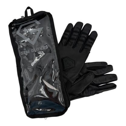 Gem Glove Prospector Short Cuff Batting Glove - Blackout