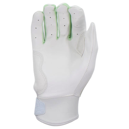 Gem Glove Prospector Short Cuff Batting Glove - White/Pink/Mint