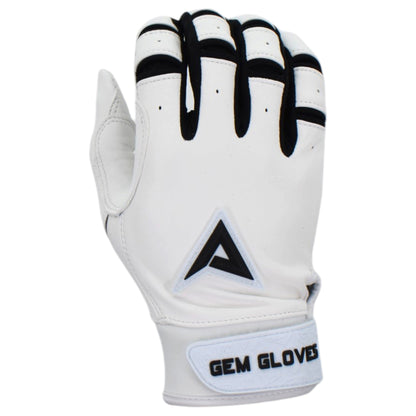 Gem Glove X Anarchy Prospector Short Cuff Batting Glove - White/Black