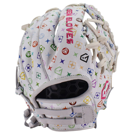 Gem Gloves Fastpitch Softball Fielding Glove - GEM172 Rainbow Lux