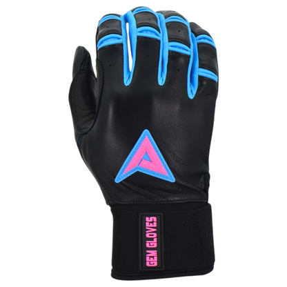 Gem Glove x Anarchy Prospector Long Cuff Batting Glove - Black/Vice