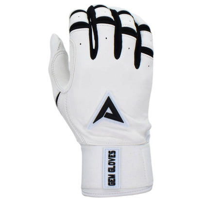 Gem Glove x Anarchy Prospector Long Cuff Batting Glove - White/Black
