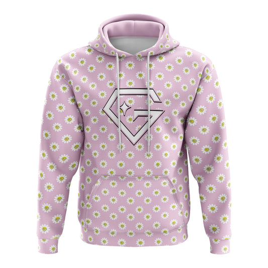 Gem Gloves Fleece Hoodie - Flower Power