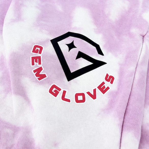 Women's Cloud Tie-Dye Premium Sweatpant - Gem Gloves Logo
