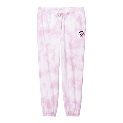 Women's Cloud Tie-Dye Premium Sweatpant - Gem Gloves Logo