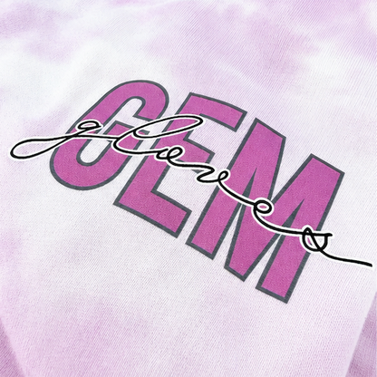 Women's Cloud Tie-Dye Premium Sweatpant - Gem Script