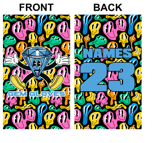 Gem Gloves Smiley Drip Bag Tag