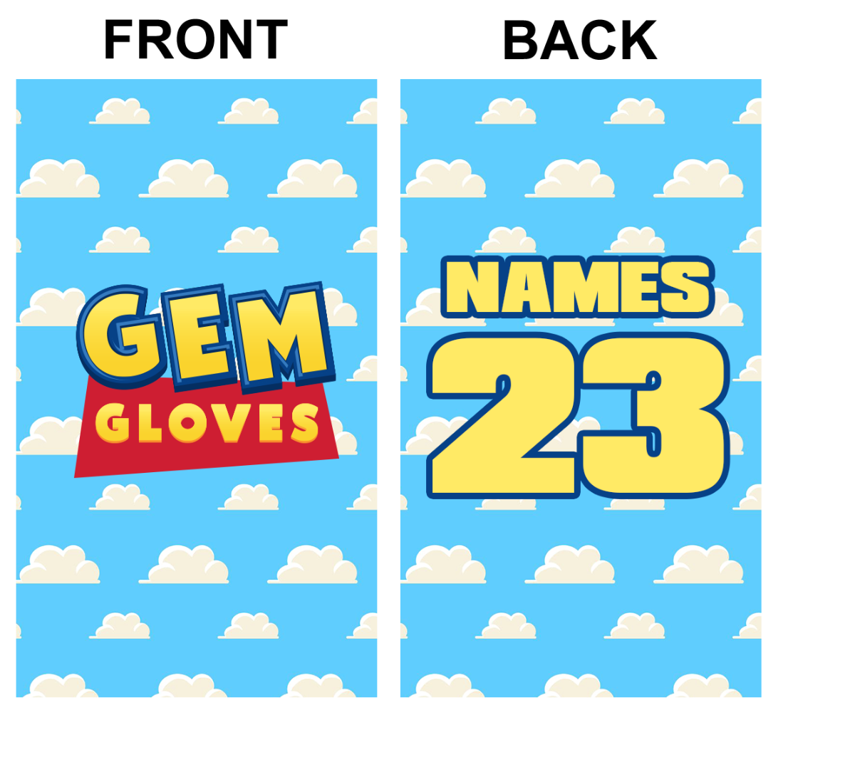 Gem Gloves Andy's Bag Tag