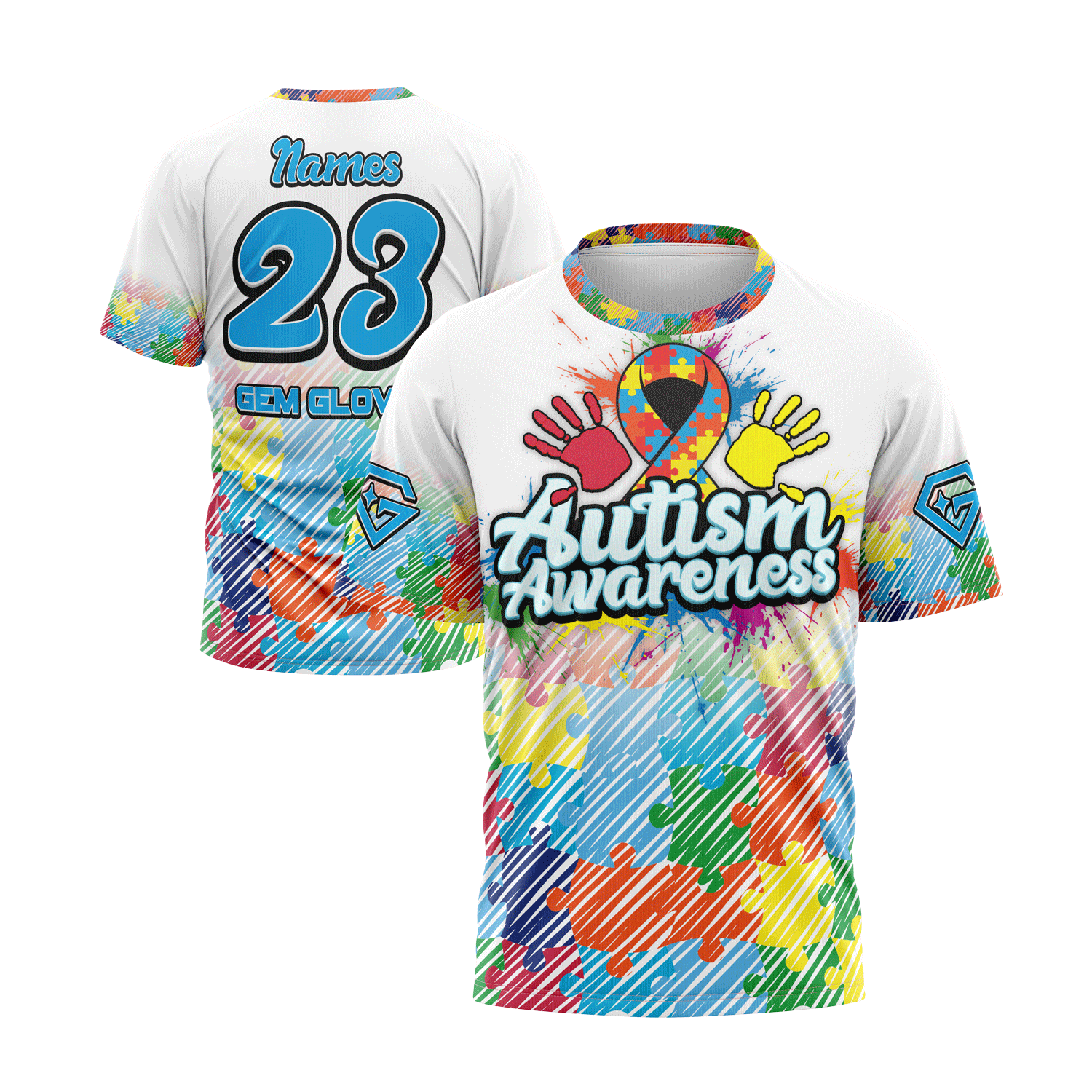 2026 Gem Gloves Autism Awareness Short Sleeve Jersey (Customized Buy-In) – Specs Overview | Smash It Sports | pro