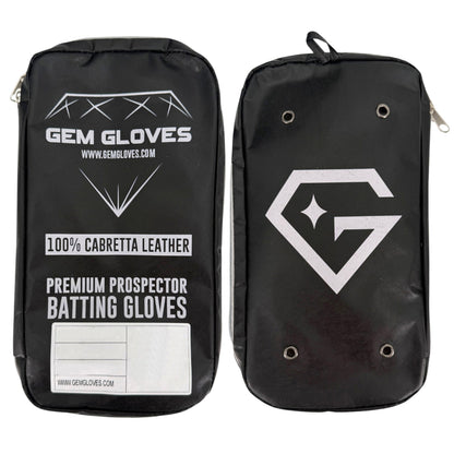 Gem Glove Prospector Short Cuff Batting Glove - Black/Pink/Mint